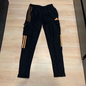 Adidas cargo yellow striped pants